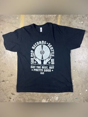 Sub Pop Records T-Shirt Size XL American Apparel Alternative Rock Grunge Music